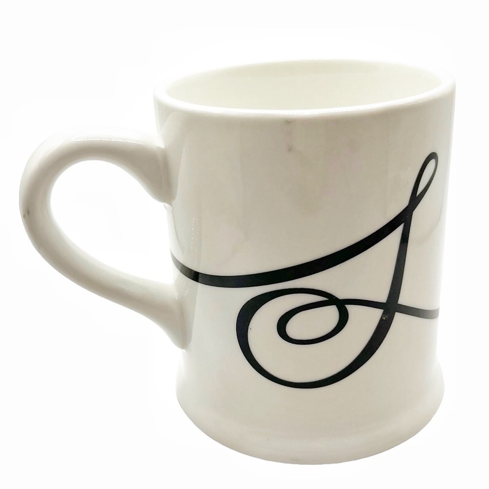Indigo Monogram “S” Mug